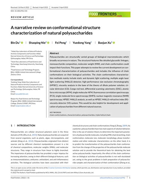 A narrative review on conformational structure 